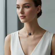 Thatch Monet Choker with Bon Bon Lapis Charm