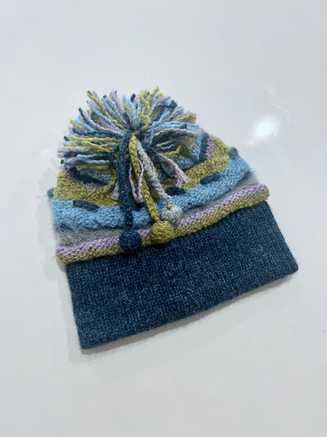 Cheek to Cheek Bianca & Ivan - Striped Hand Crochet Hat and Mittens