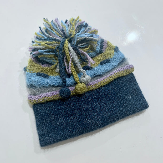 Cheek to Cheek Bianca & Ivan - Striped Hand Crochet Hat and Mittens