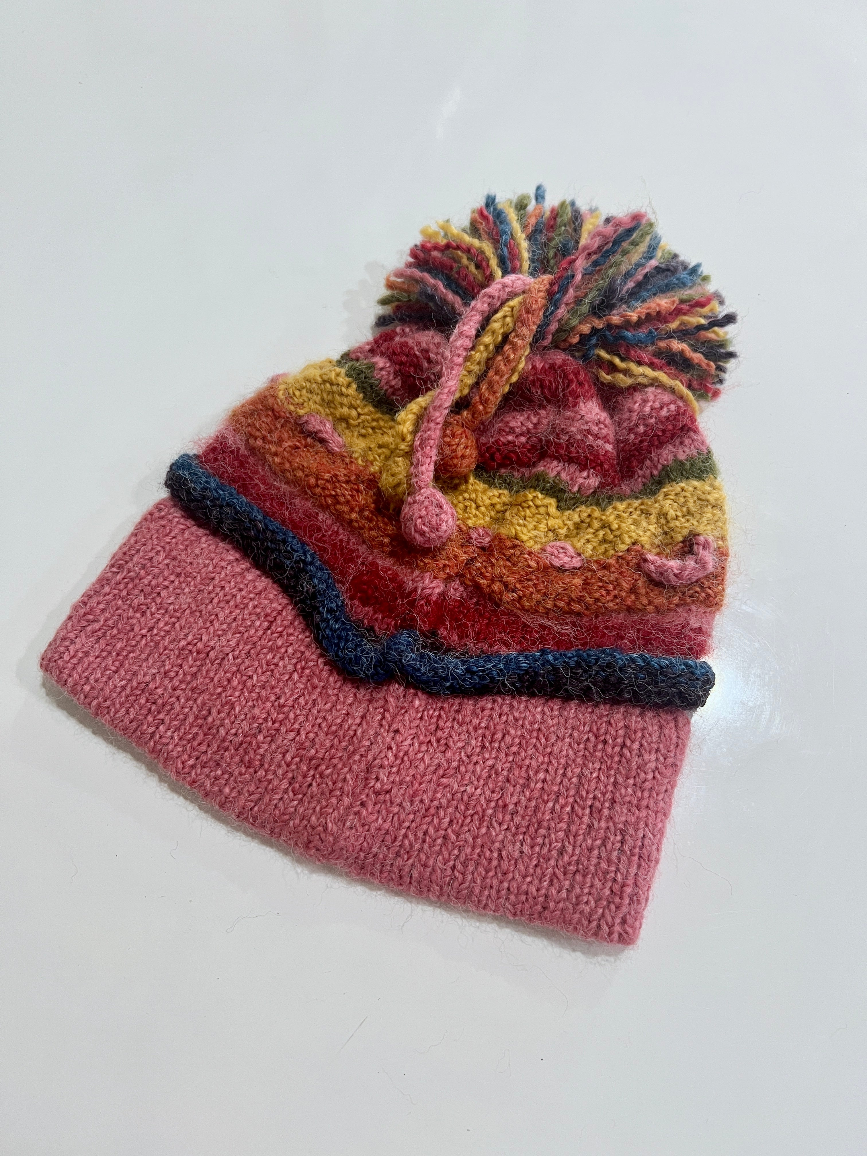 Cheek to Cheek Bianca & Ivan - Striped Hand Crochet Hat and Mittens
