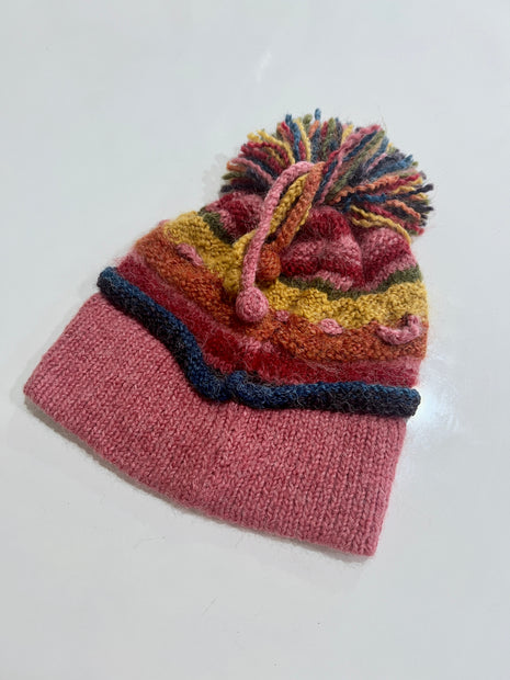 Cheek to Cheek Bianca & Ivan - Striped Hand Crochet Hat and Mittens