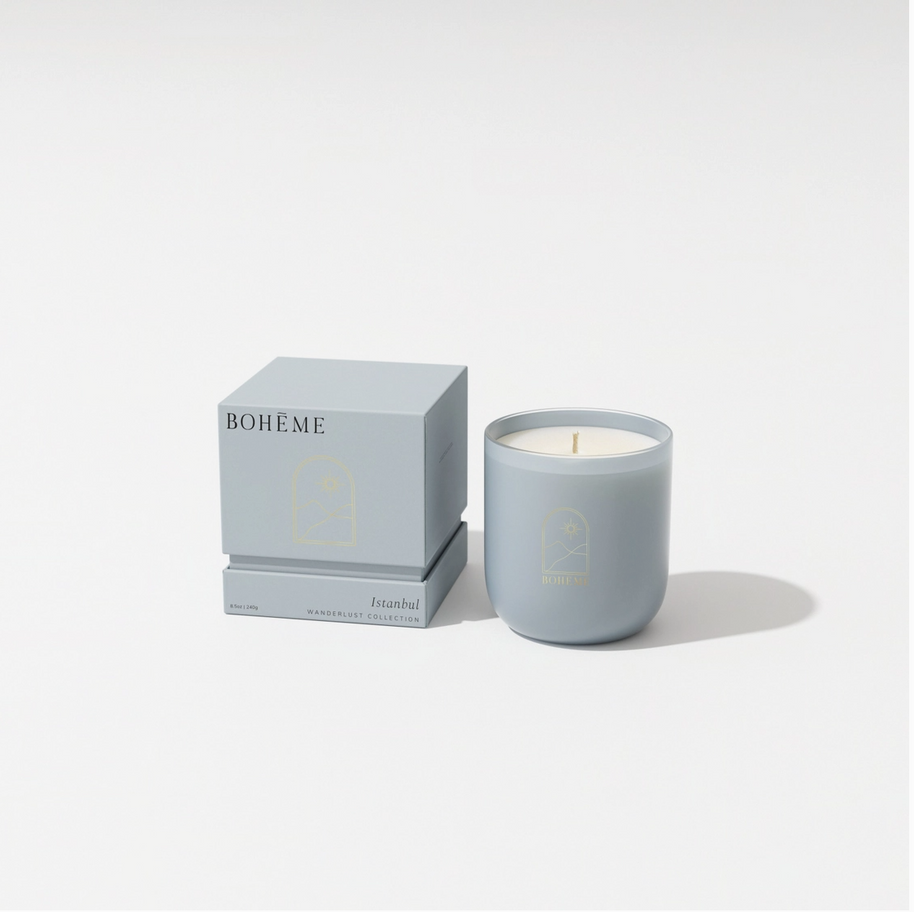 Boheme Scented Candles with Soy Wax Blend