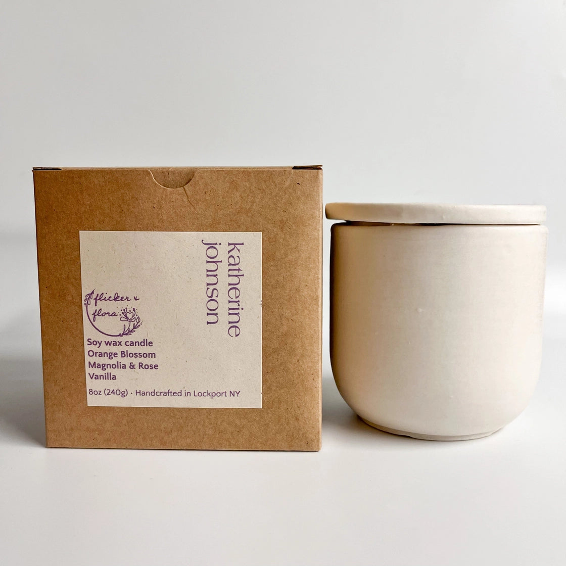 Flicker & Flora Porcelain Jar - Katherine Johnson