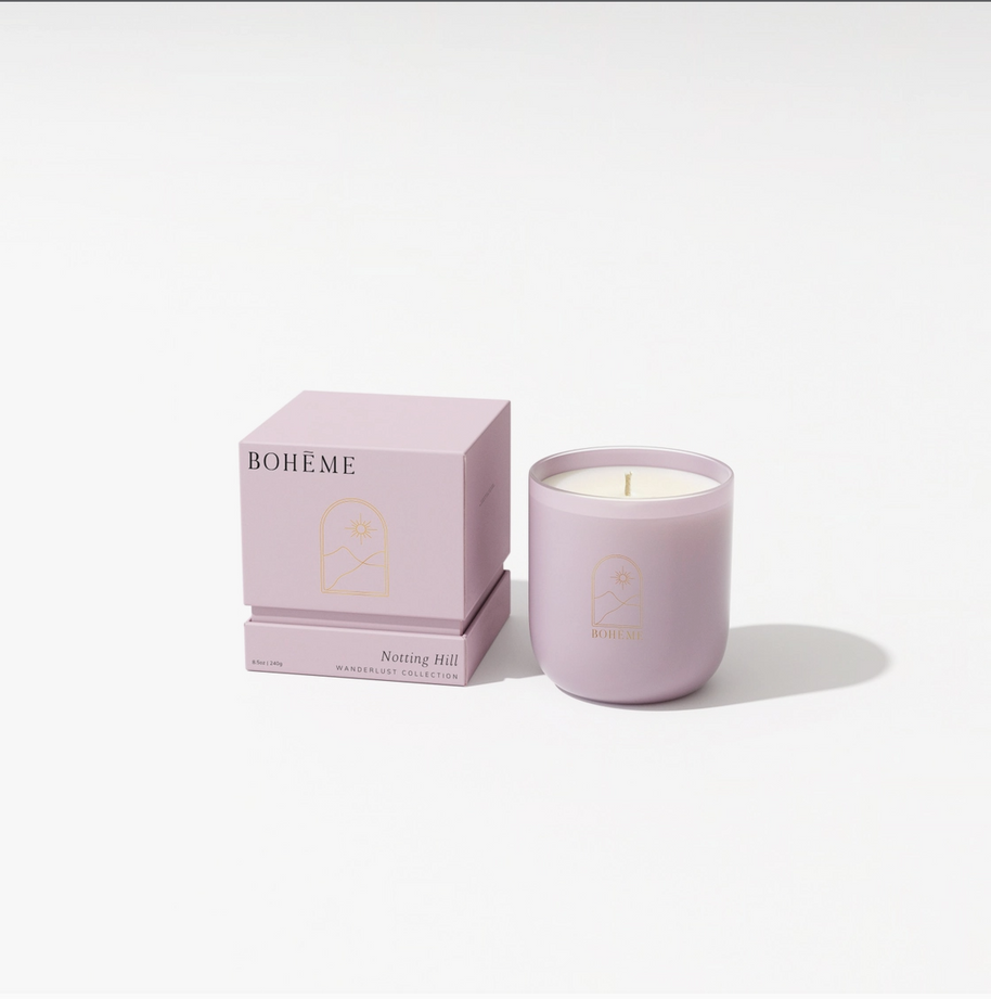Boheme Scented Candles with Soy Wax Blend