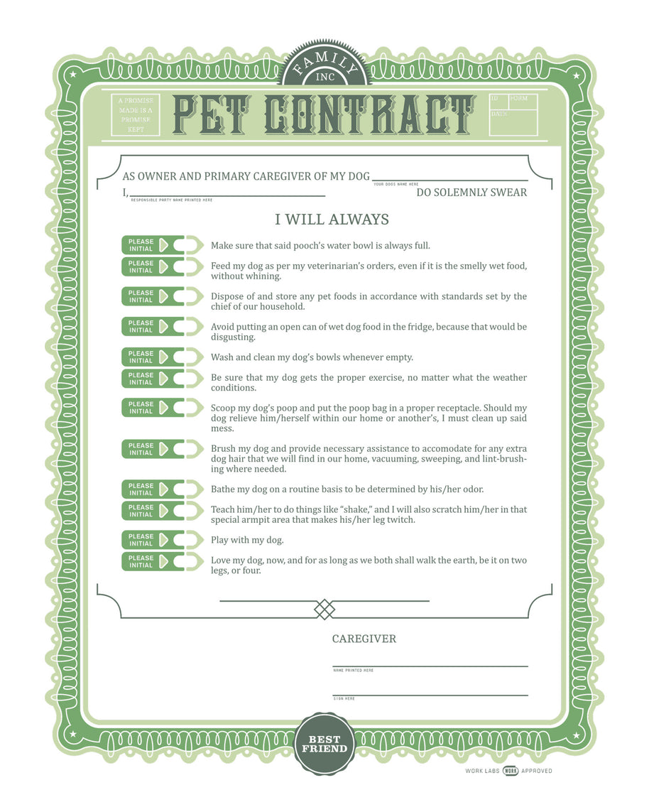 Pet Contract