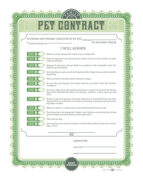 Pet Contract
