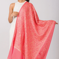 Paisley Embroidered Wool Shawl