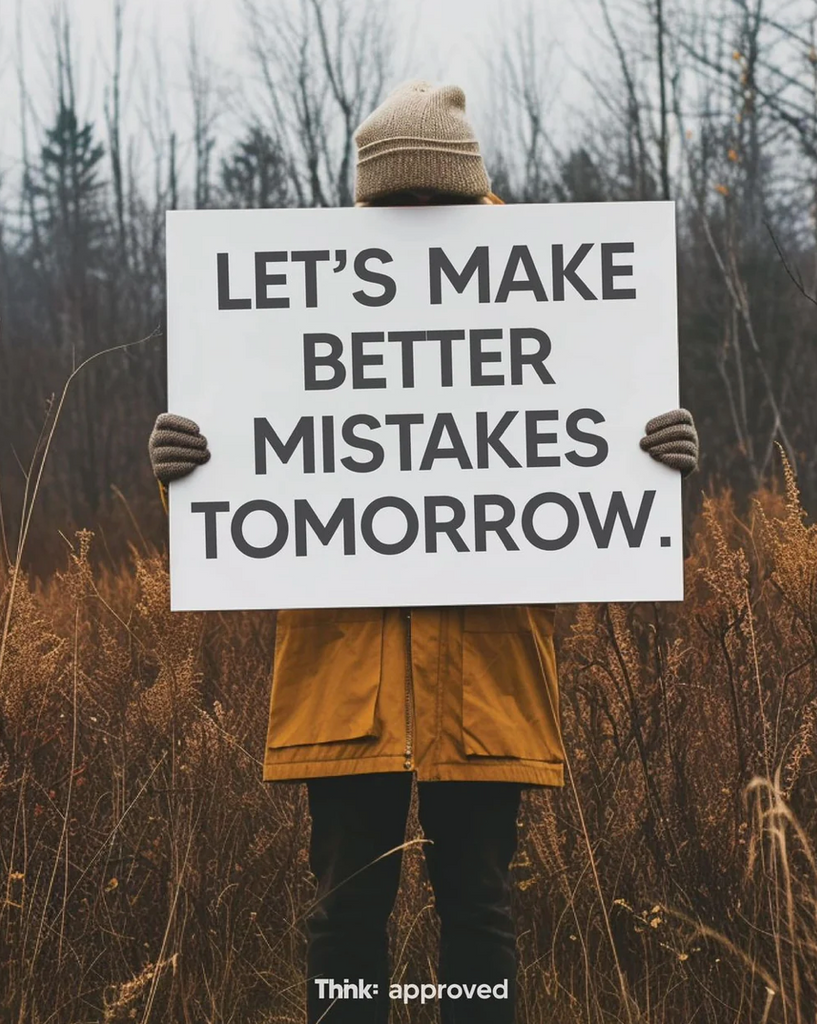 lets make better mistakes tomorrow