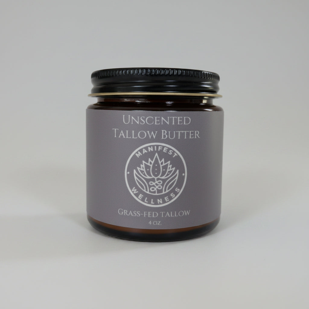 Manifest Wellness Organic Unscented Tallow Butter