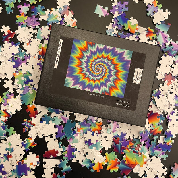 Purple Tie-dye Jigsaw Puzzle