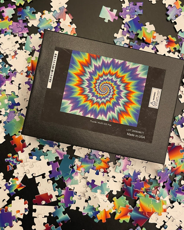 Purple Tie-dye Jigsaw Puzzle