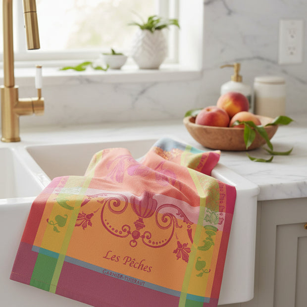 Garnier Thiebaut Les Peches Rose Kitchen Towel
