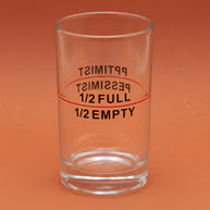Half Full and Half Empty Glasses