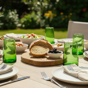 Verve Culture Moroccan Cone Glassware in Green
