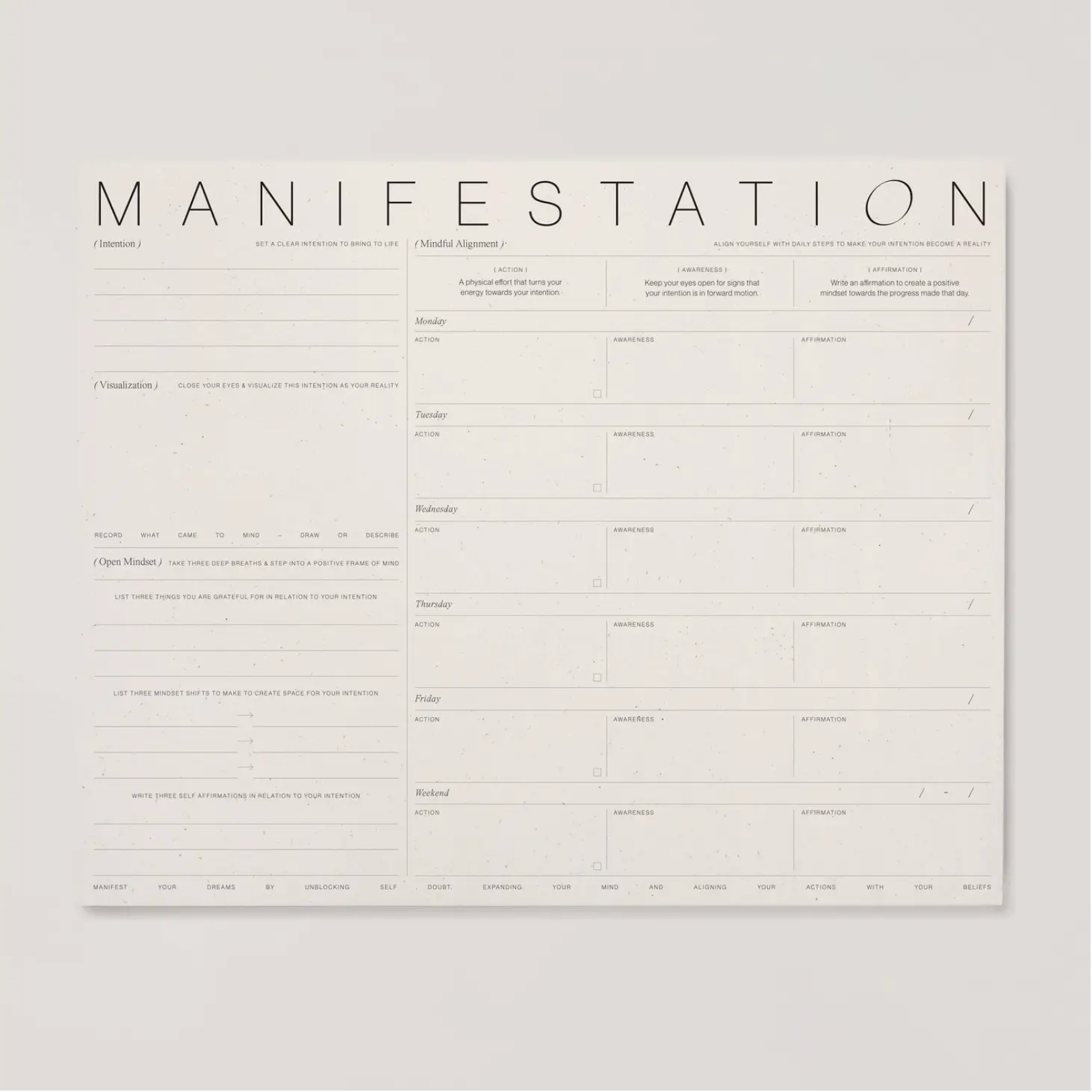 Manifestation Pad - Wild House Paper