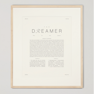 The Dreamer Art Print with Dendro Wooden Frame