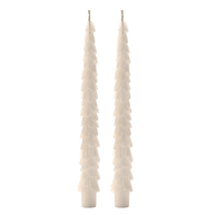 Sweet Water Decor - Cream Tree Taper Candles