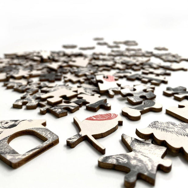 Wooden Puzzle: Pet Show in Pouch