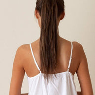 Amy White Cotton Nightgown