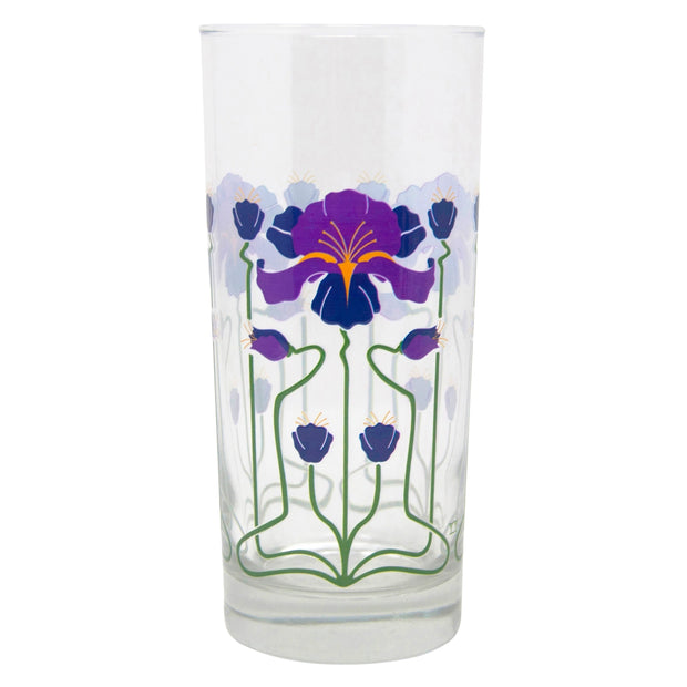 Purple Iris Collins Glass