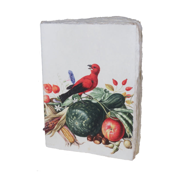 Red Bird Nassau Parchment Paper Notebook