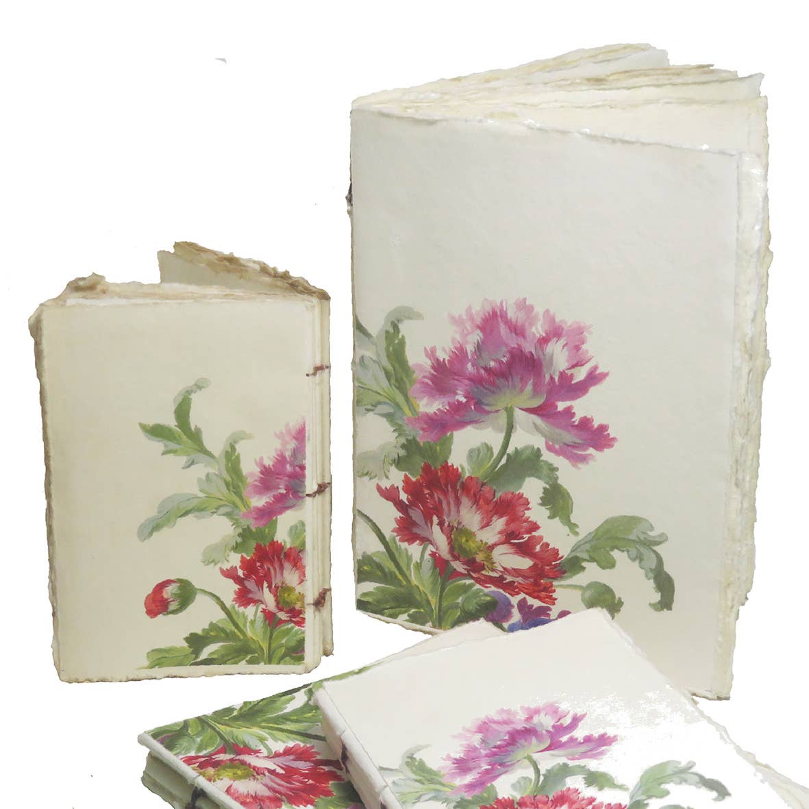 Epigr'am Poppy 17th Century Parchment Paper Notebook