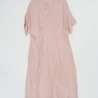 LÉA & LUC Flowing V-Neck Linen Maxi Dress