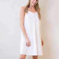 Scarlett White Cotton Nightgown