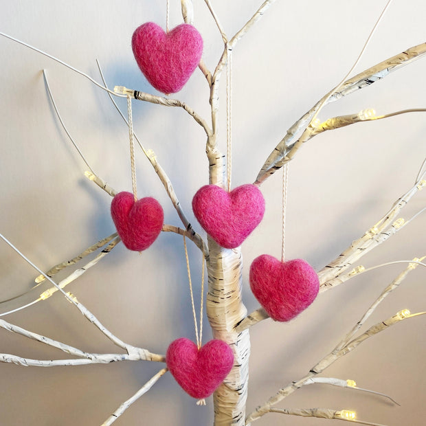 Felt Heart Ornament Singles