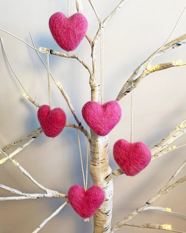 Felt Heart Ornament Singles