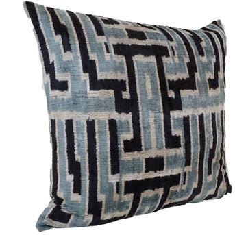 MD Home Handmade Ikat Silk/Velvet Pillowcase