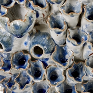 Blue-And-White-Coral-Vase - Large