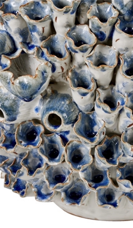 Blue-And-White-Coral-Vase - Large
