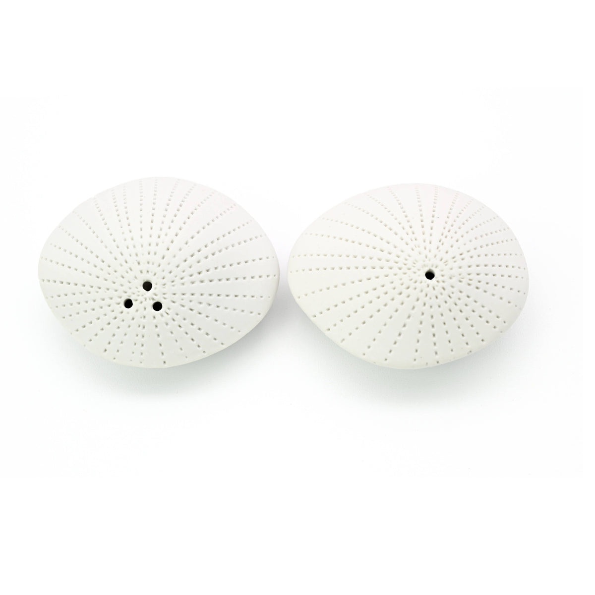 Art Floral Trading Dotted Sea Shell Porcelain Salt and Pepper Shaker Set