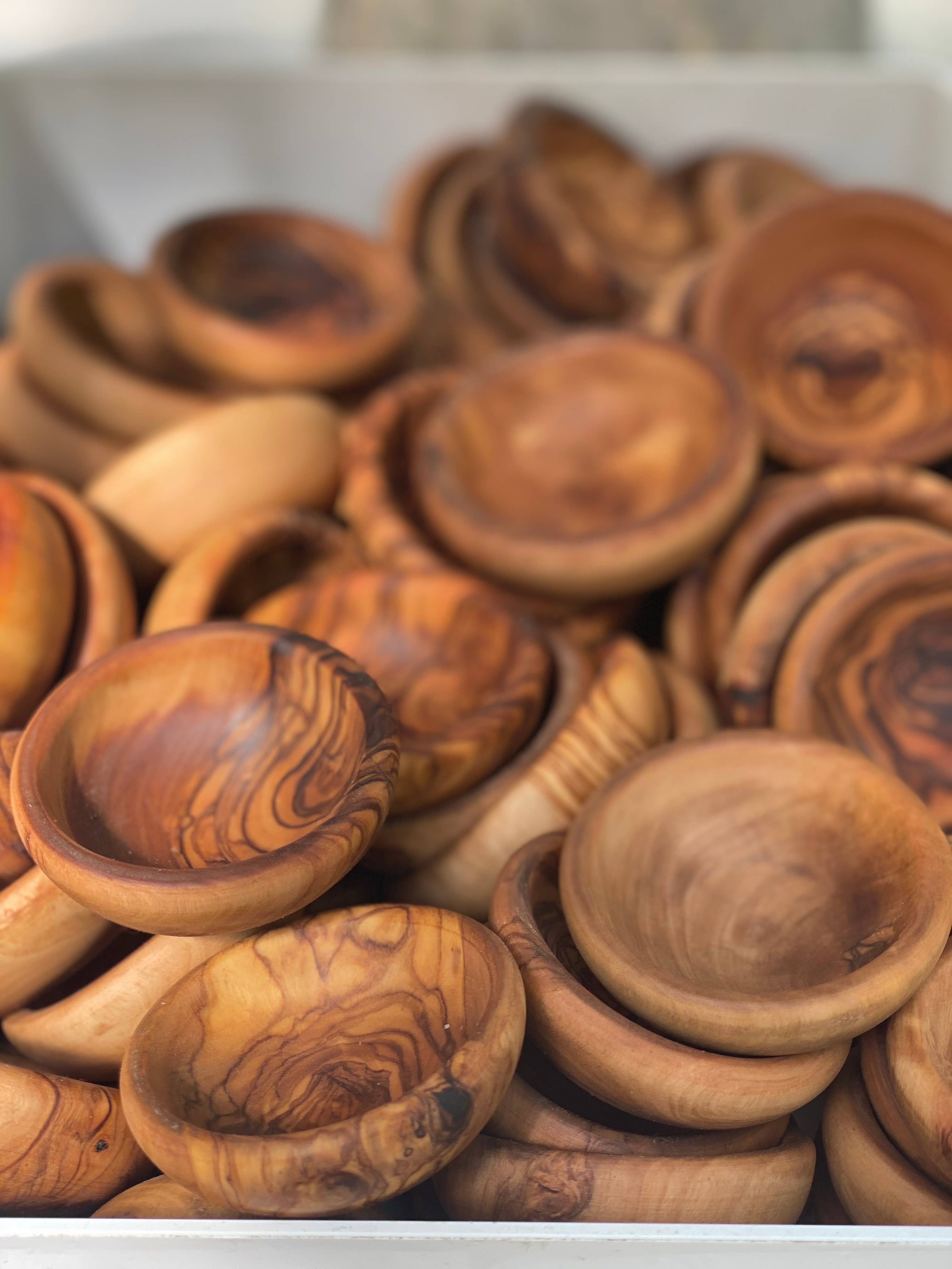 Natural OliveWood Olive Wood Pinch Bowl