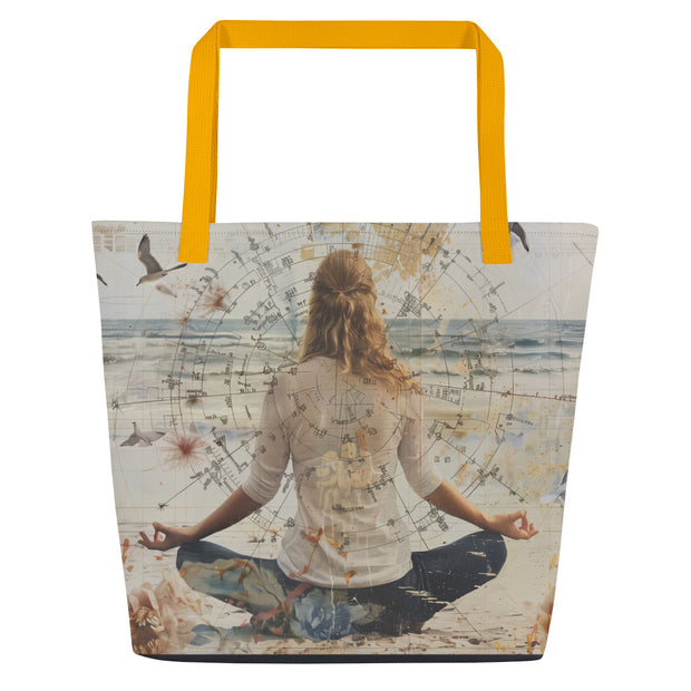 Meditation By The Sea - Beach Bag #1