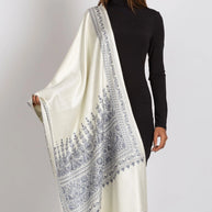 Vimala Ivory Shawl