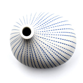 AFT Omo Blue Dotted Mini Porcelain Bud Vase