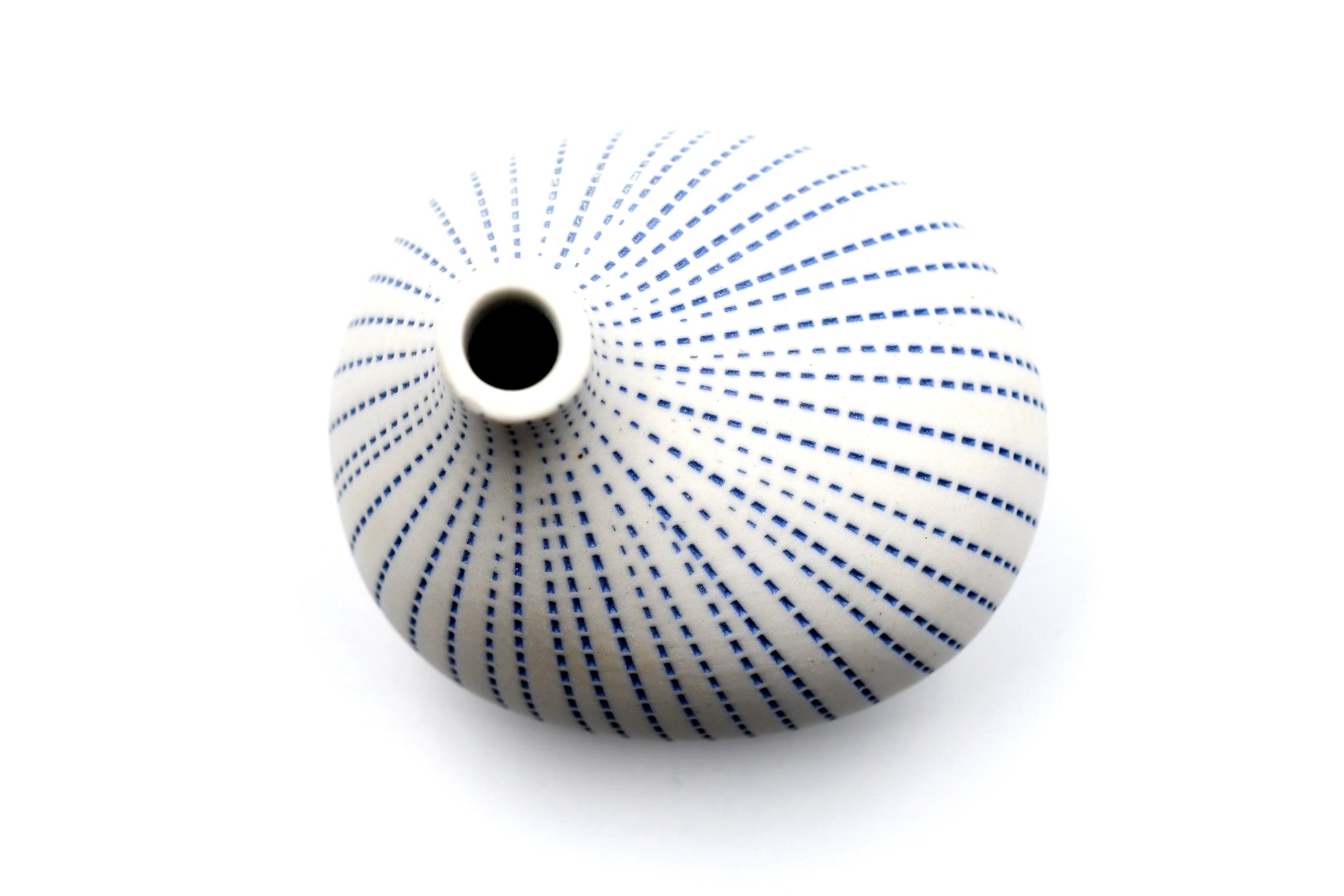 AFT Omo Blue Dotted Mini Porcelain Bud Vase
