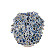Blue-And-White-Coral-Vase - Large