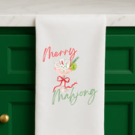 Mahjong Christmas Gift Towel Holiday Cute Hostess Gift