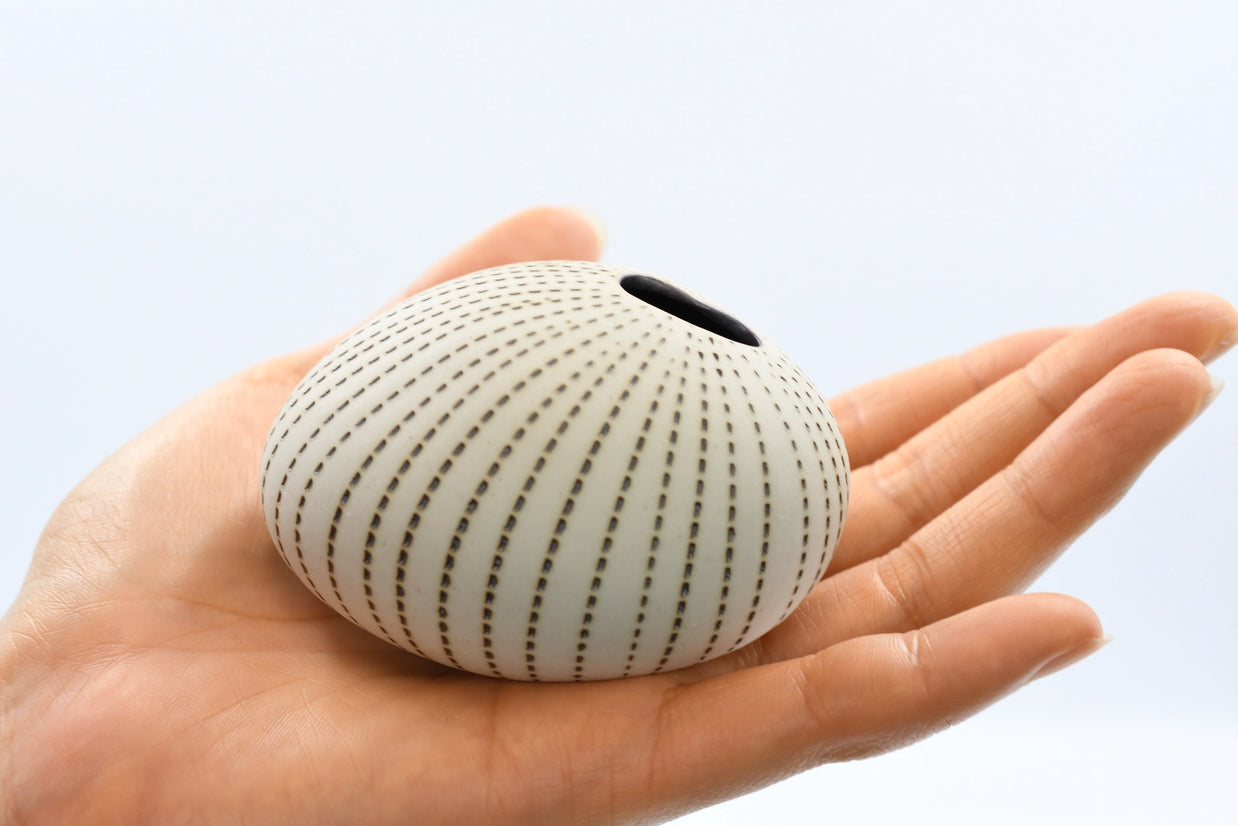 AFT Brown Dotted Pebble Mini S-Handcrafted Bud Vase