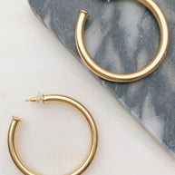 Ellison + Young Upper Class Taste Hoop Earrings