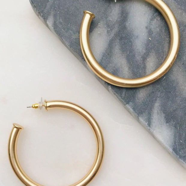 Ellison + Young Upper Class Taste Hoop Earrings