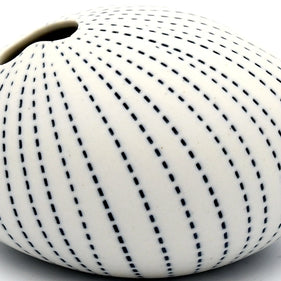 AFT Blue Dotted Pebble Mini S-Handcrafted Porcelain Bud Vase