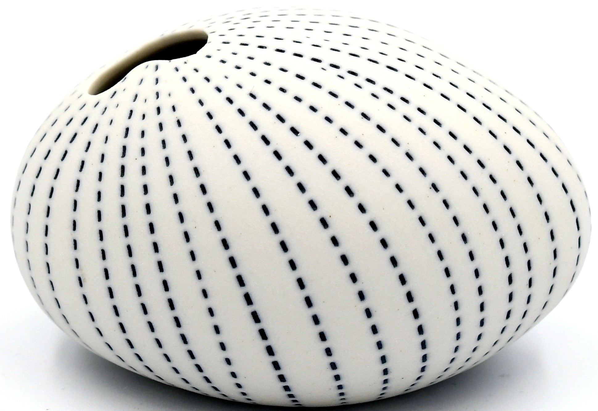 AFT Blue Dotted Pebble Mini S-Handcrafted Porcelain Bud Vase