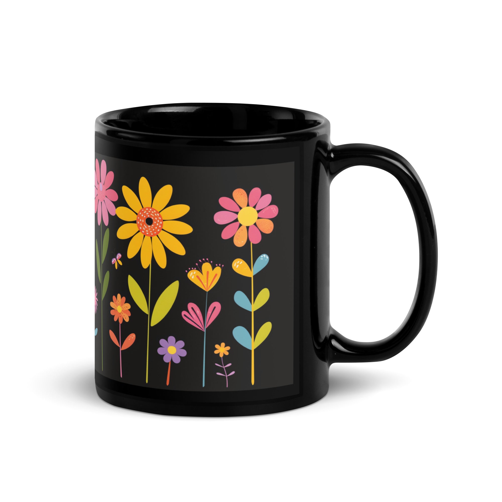 Floral Glossy Mug #2