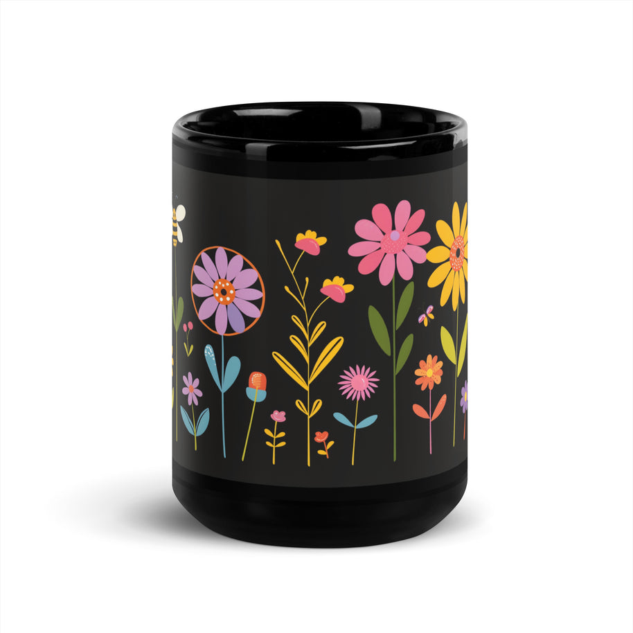 Floral Glossy Mug #2