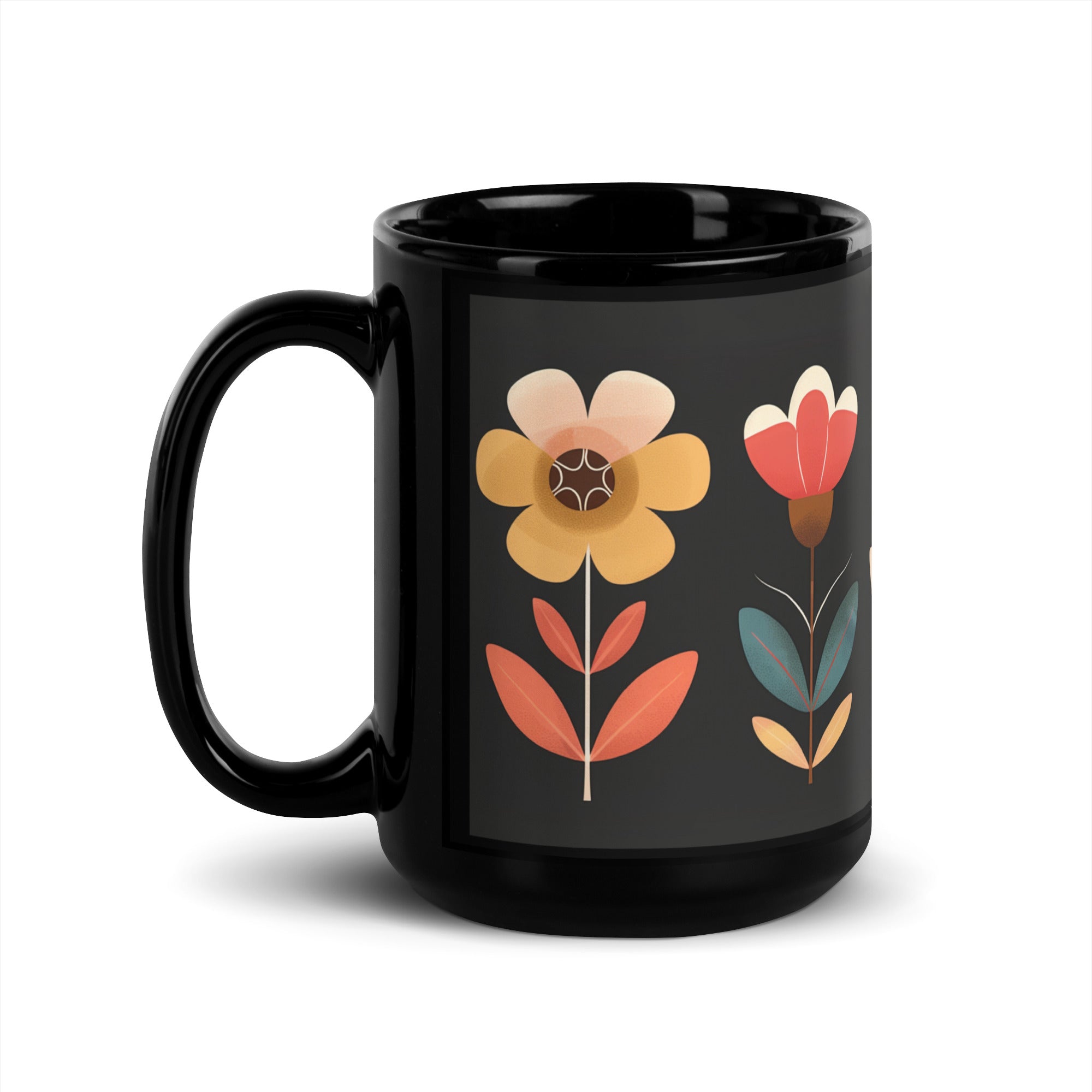 Floral Glossy Mug