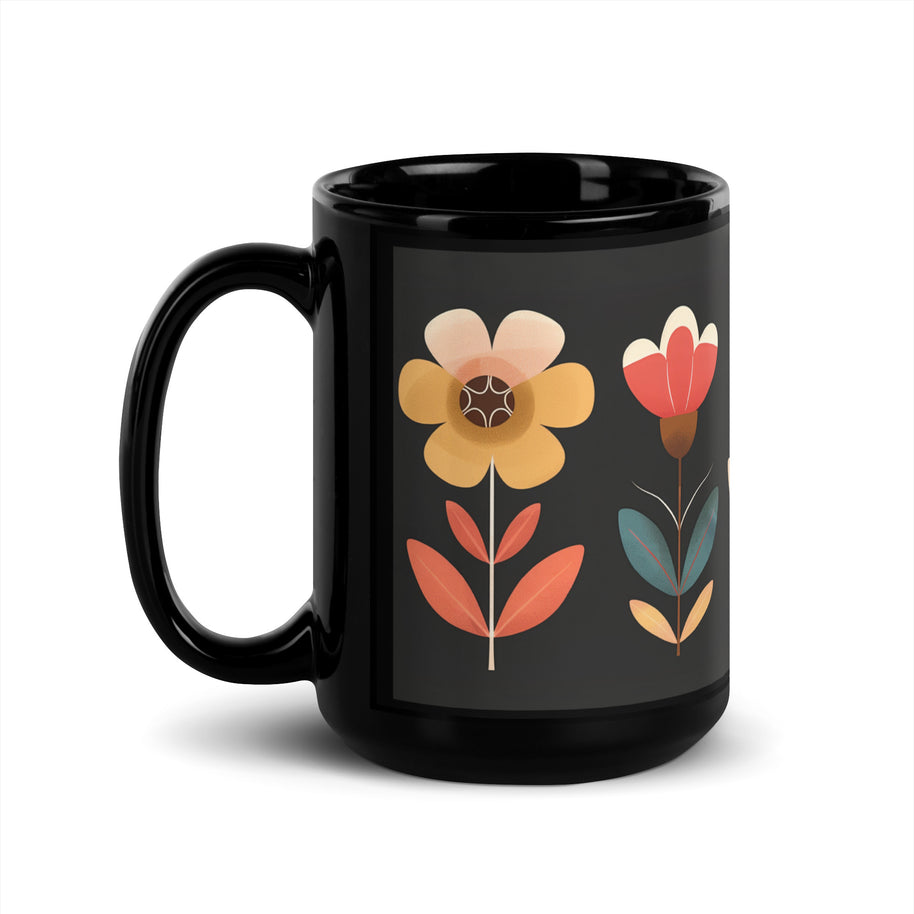 Floral Glossy Mug
